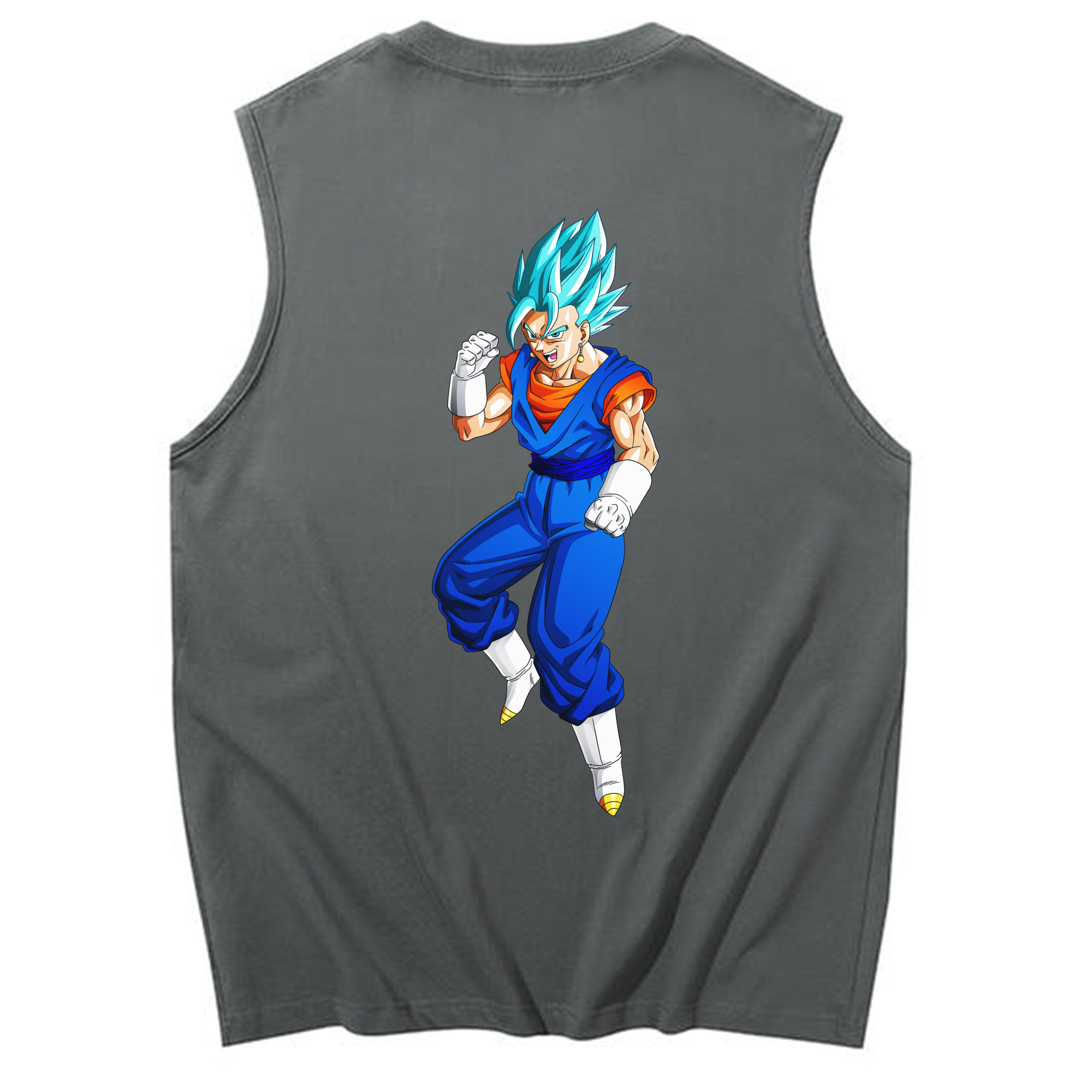 （画像用） ドラゴンボール ベジット DRAGON BALL Vegetto コットン100％タンクトップ（背面プリント）